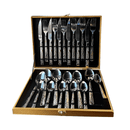 Conjunto Premium Talheres Gold Deluxe - (24 Peças)