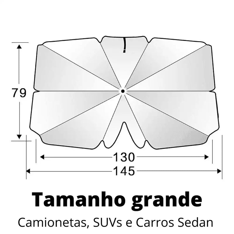 Quebra Sol Portátil com Proteção UV